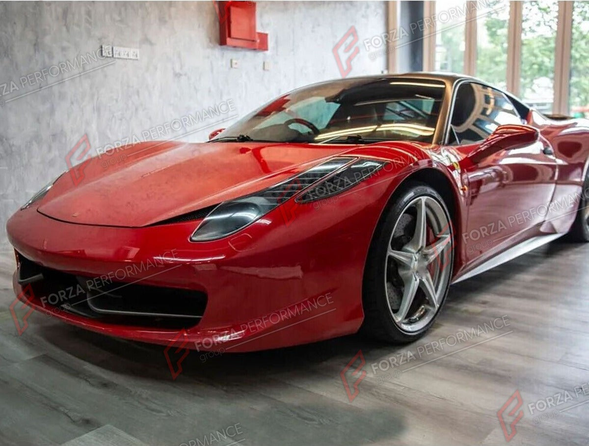 CARBON FIBER AIR VENT COVERS for FERRARI 458 COUPE 2011 - 2013 FORZA PERFORMANCE Custom Fit
Set includes:

Air Vent Covers
Material: Carbon Fiber

NOTE: Professional installation is required.

Why “Contact Us for Pricing”?
We don’t display fixed prices because our goal is to offer you the most competitive deal possible. Product costs often decrease over time, and by requesting a quote, you’ll receive our most up-to-date price on market.

SECURED PAYMENT METHODS
PayPal (+4.4% fee)
Visa / Mastercard / America