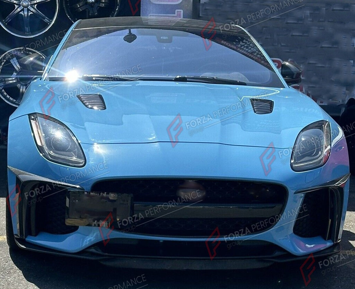 CARBON FIBER AIR VENT COVERS for JAGUAR F TYPE SVR 2016 - 2019 FORZA PERFORMANCE Custom Fit
Set includes:

Air Vent Covers
Material: Carbon Fiber

NOTE: Professional installation is required.

Why “Contact Us for Pricing”?
We don’t display fixed prices because our goal is to offer you the most competitive deal possible. Product costs often decrease over time, and by requesting a quote, you’ll receive our most up-to-date price on market.

SECURED PAYMENT METHODS
PayPal (+4.4% fee)
Visa / Mastercard / America