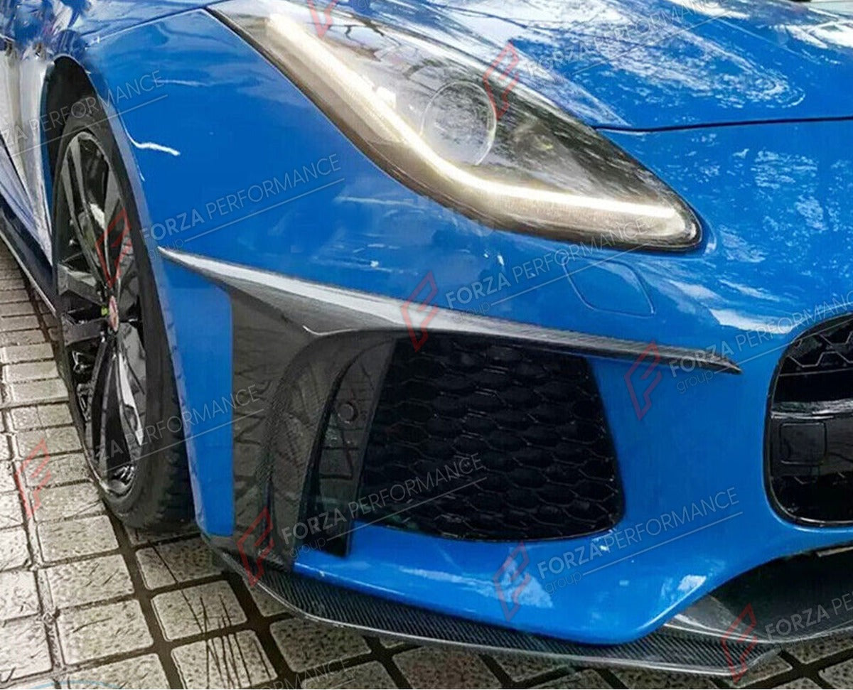 CARBON FIBER AIR VENT COVERS for JAGUAR F TYPE SVR 2016 - 2019 FORZA PERFORMANCE Custom Fit
Set includes:

Air Vent Covers
Material: Carbon Fiber

NOTE: Professional installation is required.

Why “Contact Us for Pricing”?
We don’t display fixed prices because our goal is to offer you the most competitive deal possible. Product costs often decrease over time, and by requesting a quote, you’ll receive our most up-to-date price on market.

SECURED PAYMENT METHODS
PayPal (+4.4% fee)
Visa / Mastercard / America