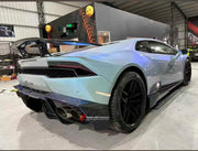 CARBON FIBER BODY KIT for LAMBORGHINI HURACAN LP610-4 LP580-2 2013 - 2016

Set includes:
Front Lip
Front Bumper Trims
Side Skirts
Rear Spoiler
Rear Diffuser

Material: Carbon Fiber

Note: Professional installation is required