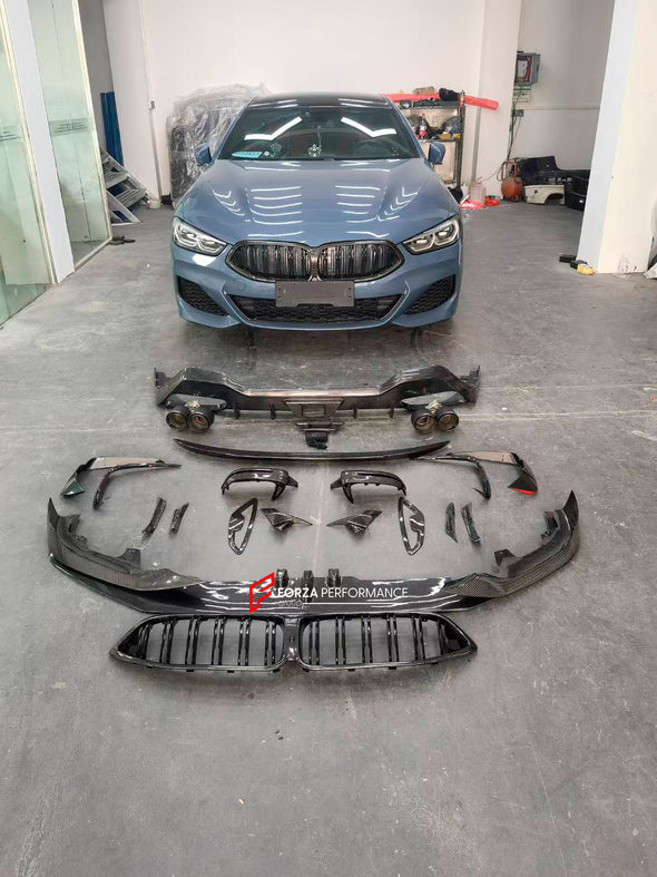 CARBON FIBER BODY KIT FOR BMW 8 SERIES G14 G15 G16 2018+ WITH M-PACKAGE

Set includes:


Front Lip

Eyebrows Front The Front Bumper
Front Grille
Mirror Covers
Side Skirts
Rear Spoiler
Rear Diffuser
Exhaust Tips

Material: Real Carbon Fiber

NOTE:&nbsp;Professional installation is required. Fits only with M-Package

Payment ►
Visa
Mastercard
PayPal with a credit card (add 4.4% at checkout)
Payoneer
Cryptocurrency
Shipment ►
By express DHL/UPS/TNT/FedEx
To the local international airport
Special line by air
S