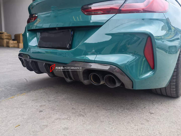 CARBON FIBER BODY KIT for BMW M8 F91 F92  Set includes:  Front Lip Mirror Covers Rear Diffuser Rear Spoiler