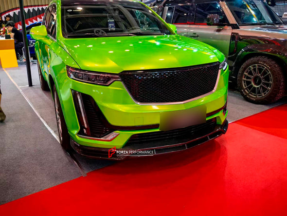 CARBON FIBER BODY KIT for CADILLAC XT6 2019+

Set include:  

Front Lip
Roof Spoiler
Rear Middle Spoiler
Rear Diffuser

Material: Carbon Fiber

NOTE: Professional installation is required. 