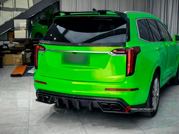 CARBON FIBER BODY KIT for CADILLAC XT6 2019+

Set include:  

Front Lip
Roof Spoiler
Rear Middle Spoiler
Rear Diffuser

Material: Carbon Fiber

NOTE: Professional installation is required. 