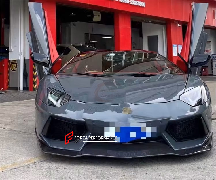 CARBON FIBER BODY KIT FOR LAMBORGHINI AVENTADOR LP700-4 2011 - 2016

Set include:

Front Lip

Side Skirts

Rear Wing Spoiler
Rear Diffuser


Material: Carbon Fiber

NOTE: Professional installation is required.