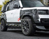 CARBON FIBER BODY KIT for LAND ROVER DEFENDER 2020+  Set include:   Front Lip Front Grille Add-ons Side Skirts Wheels Arches Mirror Covers Rear Bumper Add-ons  Front Lights Covers