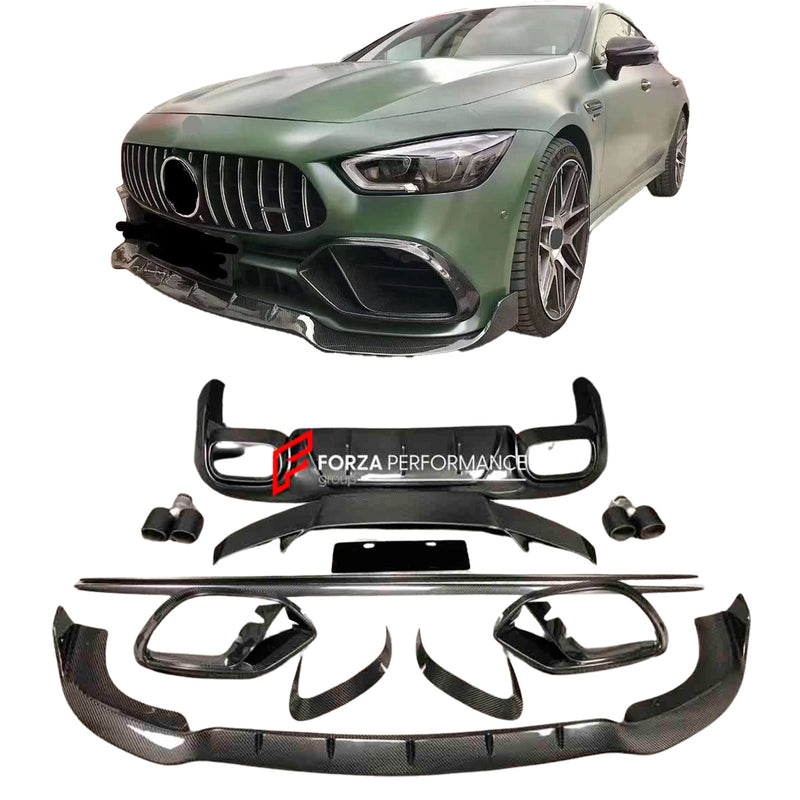 CARBON FIBER BODY KIT for MERCEDES BENZ AMG C190 GT50 GT53 4 DOOR 2017+