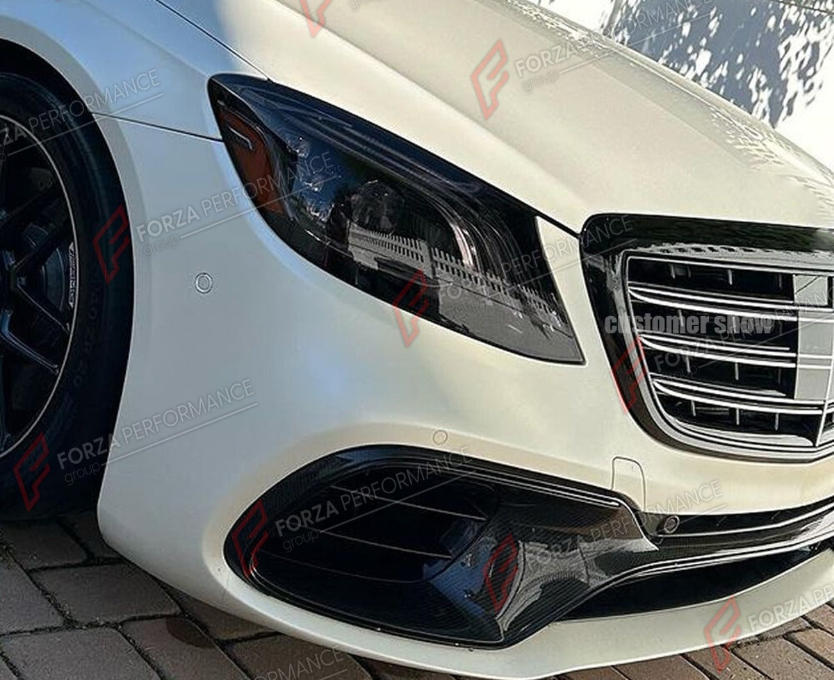 CARBON FIBER BODY KIT for MERCEDES BENZ S CLASS W222 S63 S65 2017 - 2018 FORZA PERFORMANCE Custom Fit
Set includes:

Front Bumper Air Intake Trim
Rear Diffuser
Side Skirts
Material: Carbon Fiber

NOTE: Professional installation is required.

Why “Contact Us for Pricing”?
We don’t display fixed prices because our goal is to offer you the most competitive deal possible. Product costs often decrease over time, and by requesting a quote, you’ll receive our most up-to-date price on market.

SECURED PAYMENT METHO