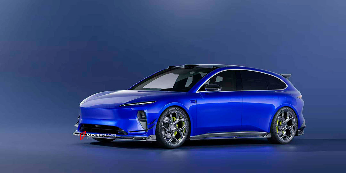 CARBON FIBER BODY KIT for NIO ET5 ET5T 2022+

Set includes:
Front Lip&nbsp;
Front Bumper Canards
Side Mirror Covers
Side Skirts
Rear Spoiler&nbsp;
Rear Diffuser

Material: Carbon fiber

NOTE: Professional installation is required