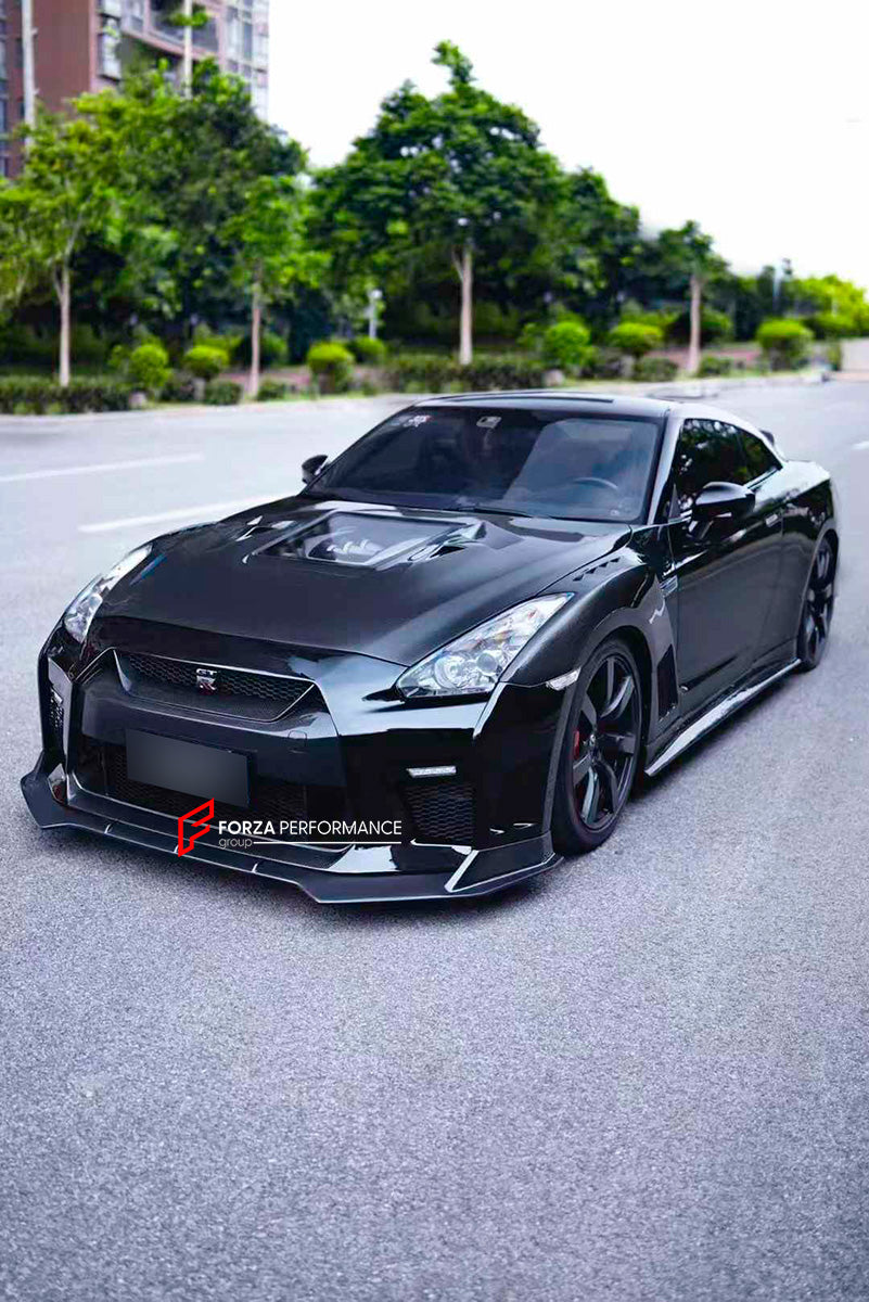 CARBON BODY KIT for NISSAN GT-R R35 2008-2016

Set includes:

Front Lip
Front Bumper
Hood
Side Fenders
Side Skirts
Trunk
Rear Bumper
Rear Diffuser

Material: Carbon