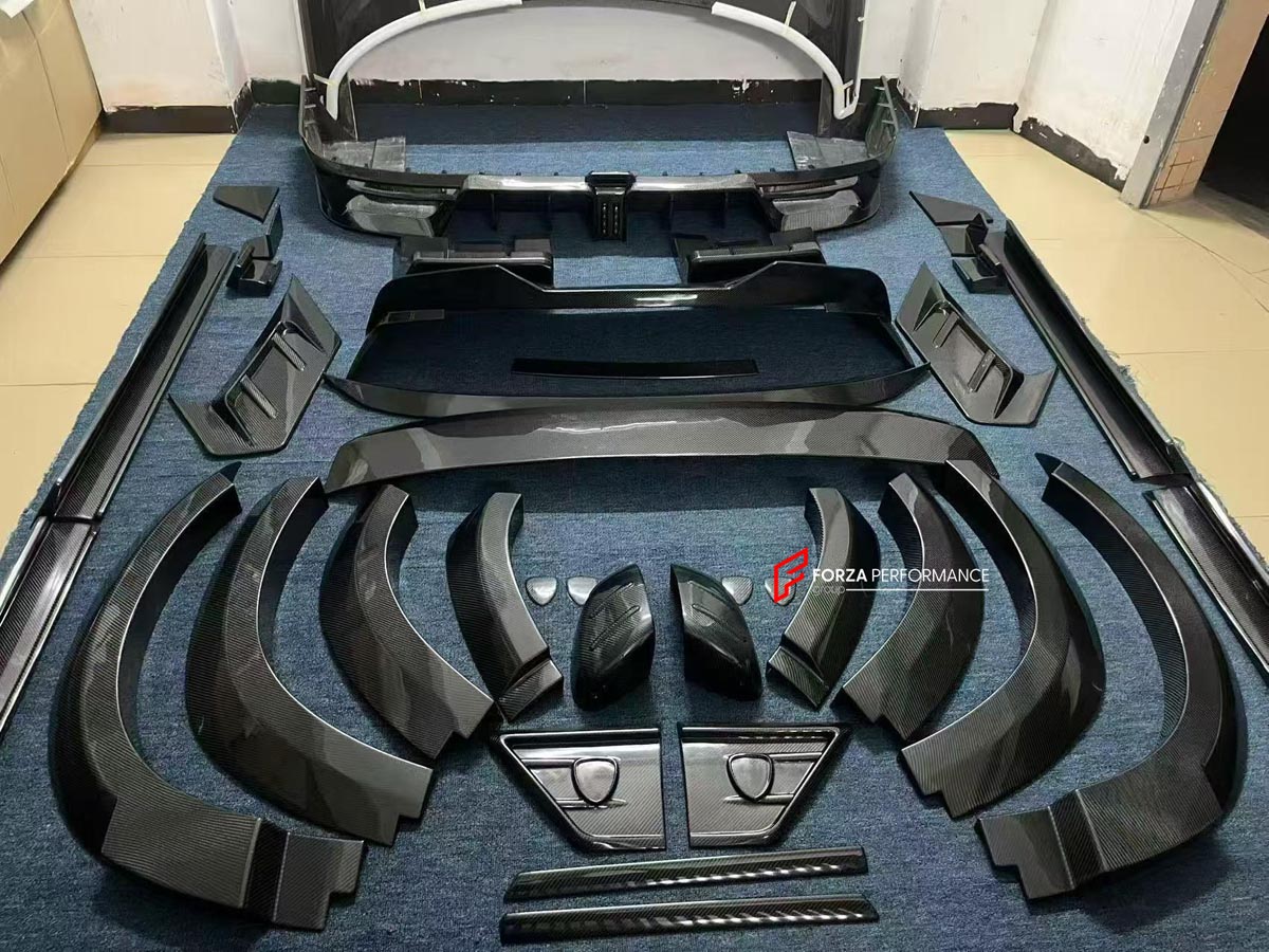CARBON FIBER WIDE BODY KIT for ZEEKR 9X 2025+
Set includes:

Front Bumper
Front Grille
Front Lip
Hood Bonnet
Front Fender Flares
Front Fender Vents
Rear Fender Flares
Side Skirts
Mirror Caps
Rear Quarter Window Scoops
Rear Diffuser
Roof Spoiler
Rear Middle Spoiler
Material: Carbon Fiber

NOTE: Professional installation is required.