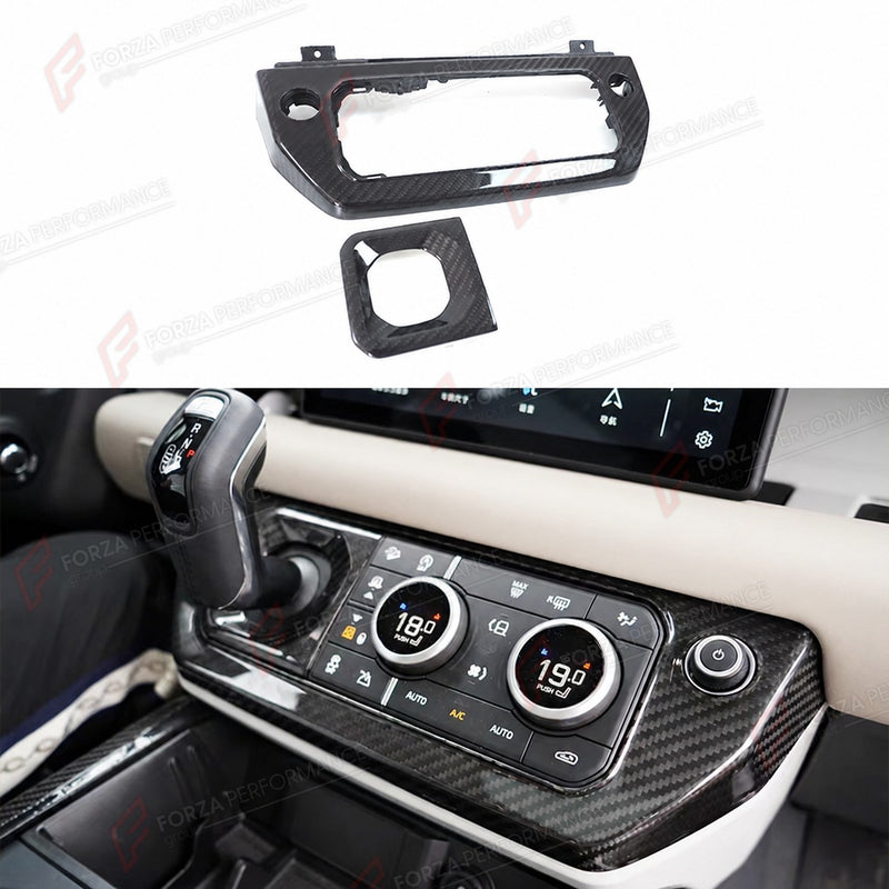 CARBON FIBER CENTER CONSOLE COVER for LAND ROVER DEFENDER 90 110 130 L663 2020+