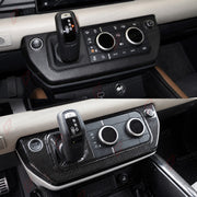 CARBON FIBER CENTER CONSOLE COVER for LAND ROVER DEFENDER 90 110 130 L663 2020+
Set includes:

Center Console Cover
Material: Carbon Fiber

NOTE: Professional installation is required.