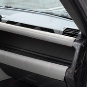 CARBON FIBER DASHBOARD TRIM for LAND ROVER DEFENDER 110 L663 2020+
Set includes:

Dashboard Trim
Material: Carbon Fiber

NOTE: Professional installation is required.