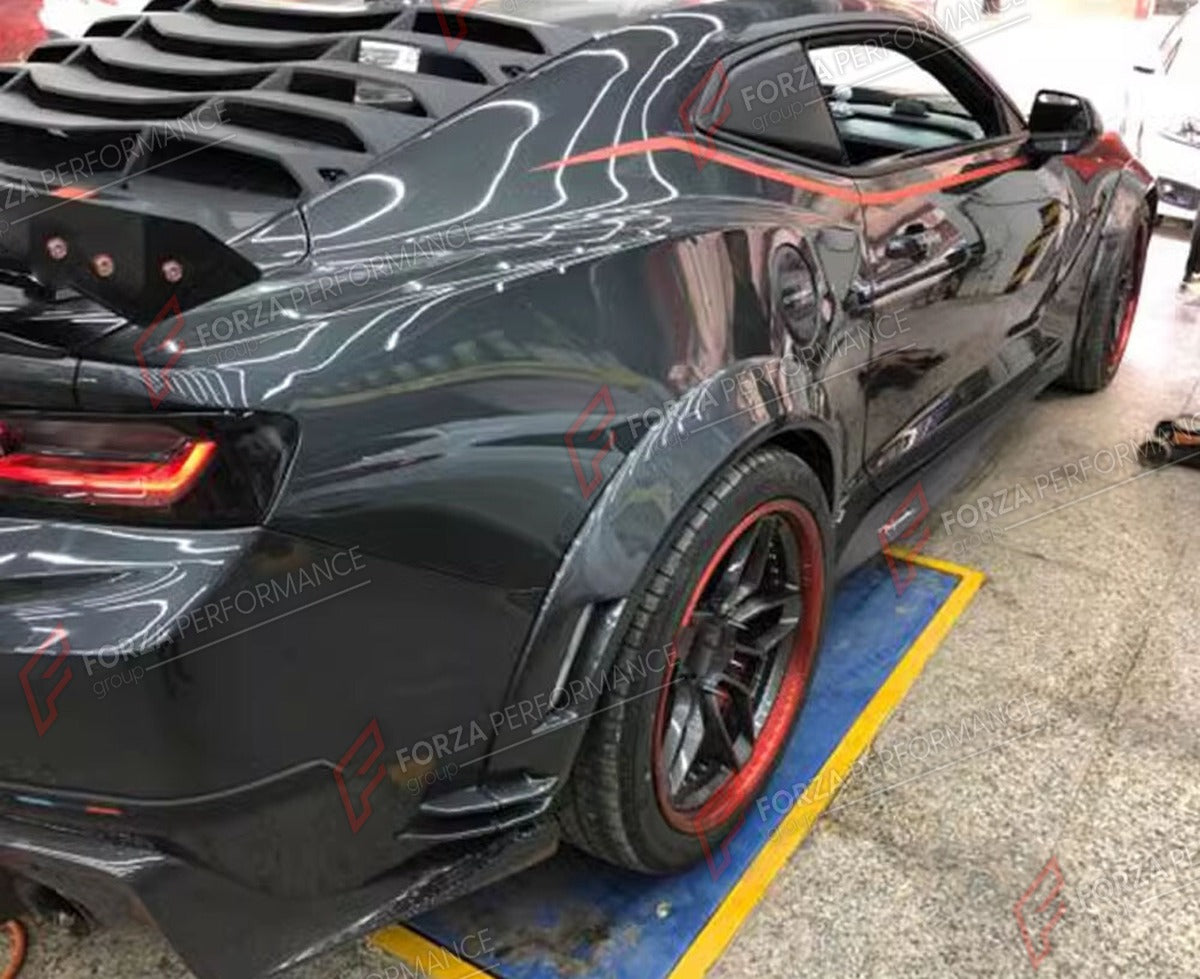 CARBON FIBER FENDER FLARES for CHEVROLET CAMARO 2016 - 2019 FORZA PERFORMANCE Custom Fit
Set includes:

Fender Flares
Material: Carbon Fiber

NOTE: Professional installation is required.

Why “Contact Us for Pricing”?
We don’t display fixed prices because our goal is to offer you the most competitive deal possible. Product costs often decrease over time, and by requesting a quote, you’ll receive our most up-to-date price on market.

SECURED PAYMENT METHODS
PayPal (+4.4% fee)
Visa / Mastercard / American Exp