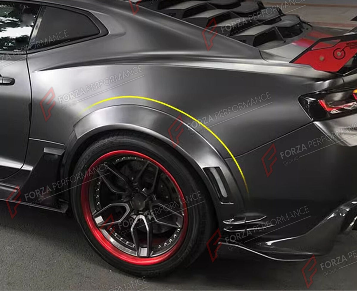 CARBON FIBER FENDER FLARES for CHEVROLET CAMARO 2016 - 2019 FORZA PERFORMANCE Custom Fit
Set includes:

Fender Flares
Material: Carbon Fiber

NOTE: Professional installation is required.

Why “Contact Us for Pricing”?
We don’t display fixed prices because our goal is to offer you the most competitive deal possible. Product costs often decrease over time, and by requesting a quote, you’ll receive our most up-to-date price on market.

SECURED PAYMENT METHODS
PayPal (+4.4% fee)
Visa / Mastercard / American Exp