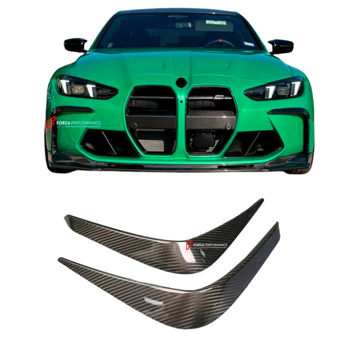 CARBON FIBER FRONT BUMPER CANARDS for BMW M3 G80 M4 G82 2020+


Set includes:
Canards

Material: Dry Carbon

Note: Professional installation is required