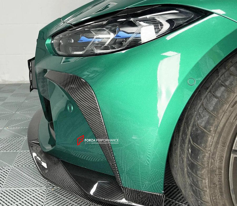CARBON FIBER FRONT BUMPER CANARDS for BMW M3 G80 M4 G82 2020+


Set includes:
Canards

Material: Dry Carbon

Note: Professional installation is required