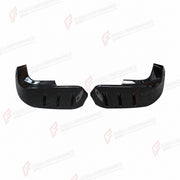 CARBON FIBER FRONT BUMPER CORNER COVERS for LAND ROVER DEFENDER 90 110 130 L663 2020+
Set includes:

Front Bumper Corner Covers
Material: Carbon Fiber

NOTE: Professional installation is required.