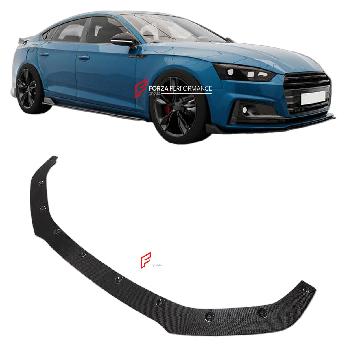 CARBON FIBER FRONT LIP for AUDI A5 B9 SLINE S5 2017 - 2019 FORZA PERFORMANCE Custom Fit
Set includes:

Front Lip
Material: Carbon Fiber

NOTE: Professional installation is required.

Why “Contact Us for Pricing”?
We don’t display fixed prices because our goal is to offer you the most competitive deal possible. Product costs often decrease over time, and by requesting a quote, you’ll receive our most up-to-date price on market.

SECURED PAYMENT METHODS
PayPal (+4.4% fee)
Visa / Mastercard / American Express 