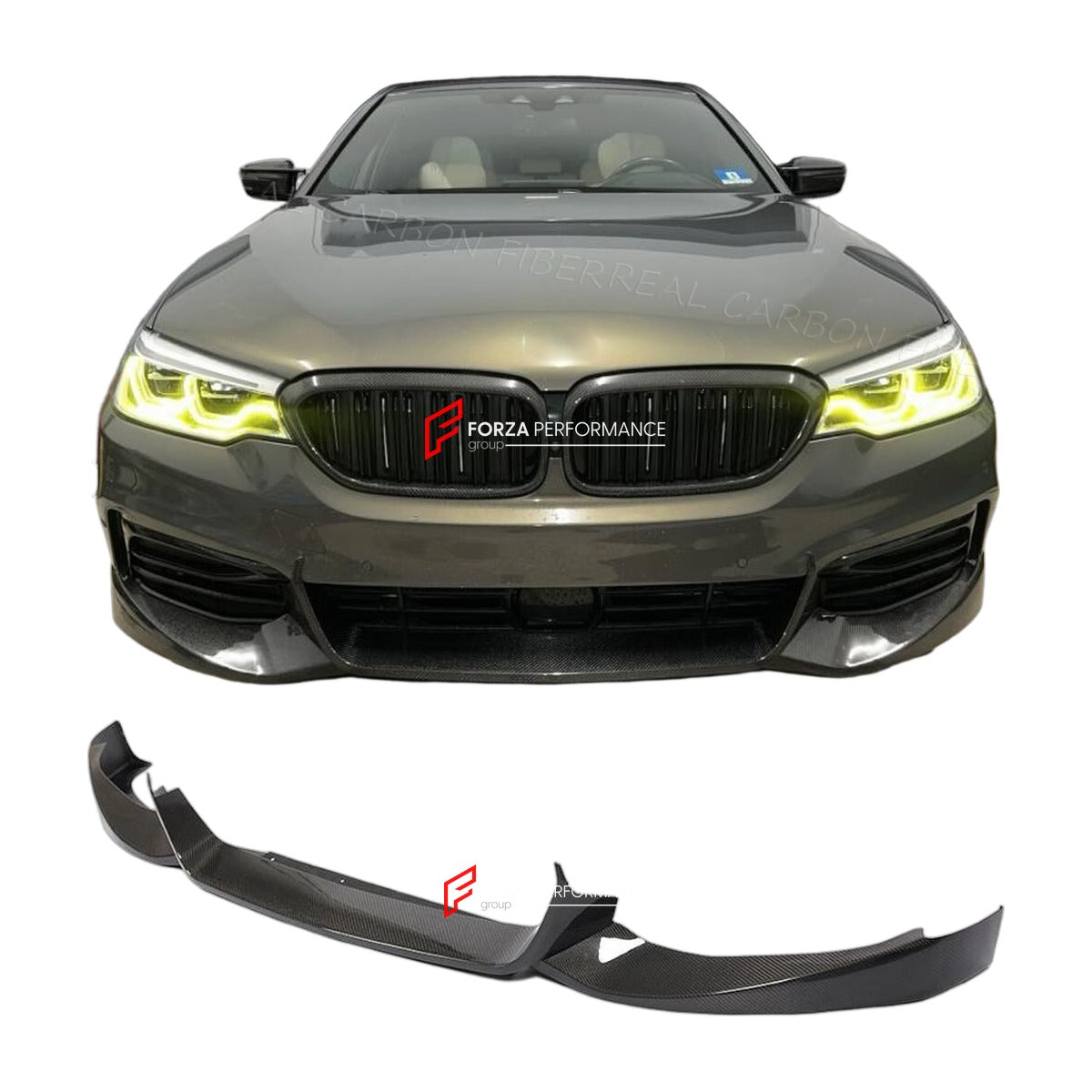 CARBON FIBER FRONT LIP for BMW 5 SERIES G30 520I 530I 540I 550I BASE SEDAN 2017 - 2019 FORZA PERFORMANCE Custom Fit
Set includes:

Front Lip
Material: Carbon Fiber

NOTE: Professional installation is required.

Why “Contact Us for Pricing”?
We don’t display fixed prices because our goal is to offer you the most competitive deal possible. Product costs often decrease over time, and by requesting a quote, you’ll receive our most up-to-date price on market.

SECURED PAYMENT METHODS
PayPal (+4.4% fee)
Visa / Ma