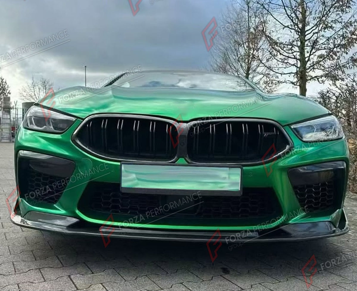 CARBON FIBER FRONT LIP for BMW 8 SERIES M8 F91 F92 F93 2019+ FORZA PERFORMANCE Custom Fit
Set includes:

Front Lip
Material: Carbon Fiber

NOTE: Professional installation is required.

Why “Contact Us for Pricing”?
We don’t display fixed prices because our goal is to offer you the most competitive deal possible. Product costs often decrease over time, and by requesting a quote, you’ll receive our most up-to-date price on market.

SECURED PAYMENT METHODS
PayPal (+4.4% fee)
Visa / Mastercard / American Expres