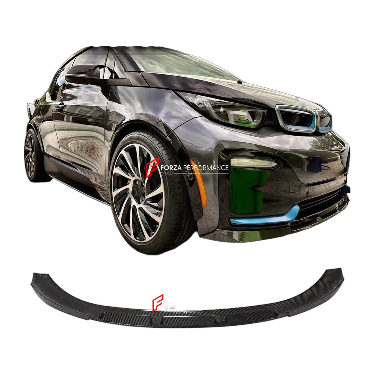 CARBON FIBER FRONT LIP for BMW I3 I01 2018 - 2020 FORZA PERFORMANCE Custom Fit
Set includes:

Front Lip
Material: Carbon Fiber

NOTE: Professional installation is required.

Why “Contact Us for Pricing”?
We don’t display fixed prices because our goal is to offer you the most competitive deal possible. Product costs often decrease over time, and by requesting a quote, you’ll receive our most up-to-date price on market.

SECURED PAYMENT METHODS
PayPal (+4.4% fee)
Visa / Mastercard / American Express (through 