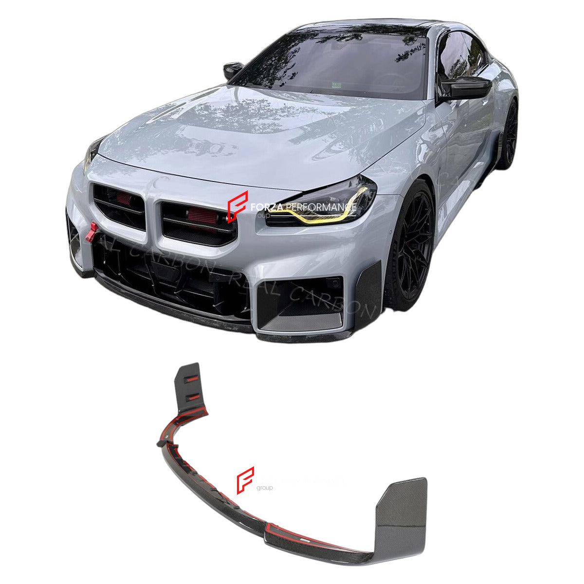 CARBON FIBER FRONT LIP for BMW M2 G87 COUPE 2022 - 2024 FORZA PERFORMANCE Custom Fit
Set includes:

Front Lip
Material: Carbon Fiber

NOTE: Professional installation is required.

Why “Contact Us for Pricing”?
We don’t display fixed prices because our goal is to offer you the most competitive deal possible. Product costs often decrease over time, and by requesting a quote, you’ll receive our most up-to-date price on market.

SECURED PAYMENT METHODS
PayPal (+4.4% fee)
Visa / Mastercard / American Express (th