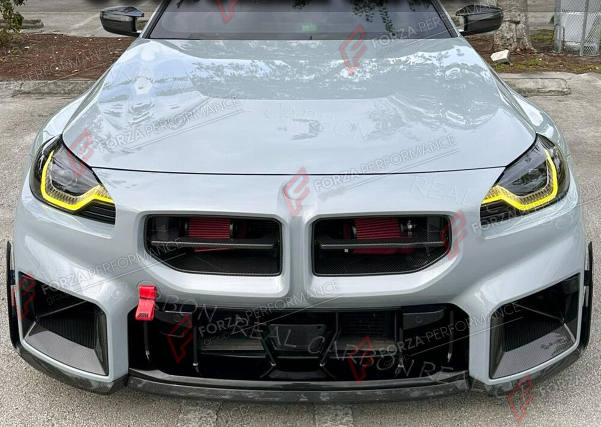 CARBON FIBER FRONT LIP for BMW M2 G87 COUPE 2022 - 2024 FORZA PERFORMANCE Custom Fit
Set includes:

Front Lip
Material: Carbon Fiber

NOTE: Professional installation is required.

Why “Contact Us for Pricing”?
We don’t display fixed prices because our goal is to offer you the most competitive deal possible. Product costs often decrease over time, and by requesting a quote, you’ll receive our most up-to-date price on market.

SECURED PAYMENT METHODS
PayPal (+4.4% fee)
Visa / Mastercard / American Express (th