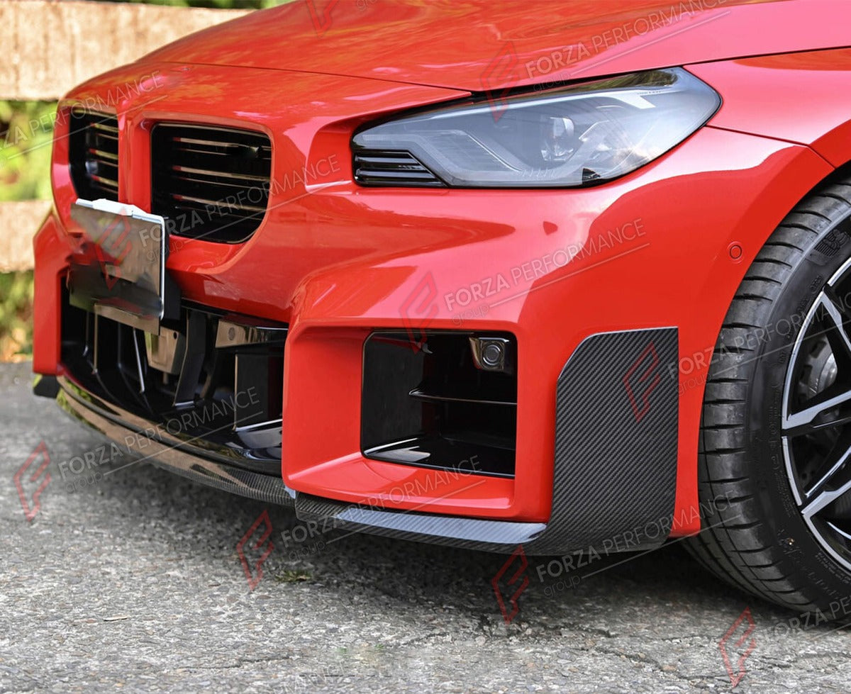 CARBON FIBER FRONT LIP for BMW M2 G87 COUPE 2022 - 2024 FORZA PERFORMANCE Custom Fit
Set includes:

Front Lip
Material: Carbon Fiber

NOTE: Professional installation is required.

Why “Contact Us for Pricing”?
We don’t display fixed prices because our goal is to offer you the most competitive deal possible. Product costs often decrease over time, and by requesting a quote, you’ll receive our most up-to-date price on market.

SECURED PAYMENT METHODS
PayPal (+4.4% fee)
Visa / Mastercard / American Express (th