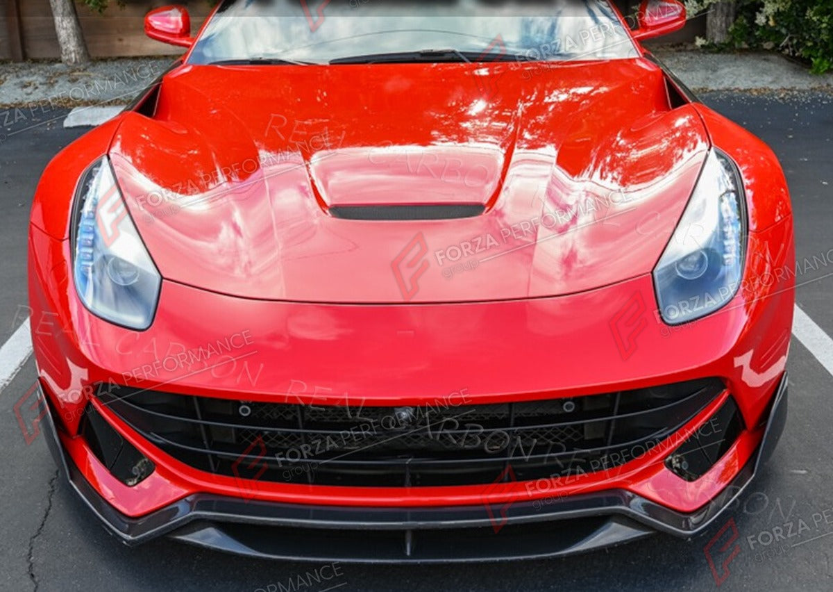 CARBON FIBER FRONT LIP for FERRARI F12 BERLINETTA 2012 - 2017 FORZA PERFORMANCE Custom Fit
Set includes:

Front Lip
Material: Carbon Fiber

NOTE: Professional installation is required.

Why “Contact Us for Pricing”?
We don’t display fixed prices because our goal is to offer you the most competitive deal possible. Product costs often decrease over time, and by requesting a quote, you’ll receive our most up-to-date price on market.

SECURED PAYMENT METHODS
PayPal (+4.4% fee)
Visa / Mastercard / American Expre