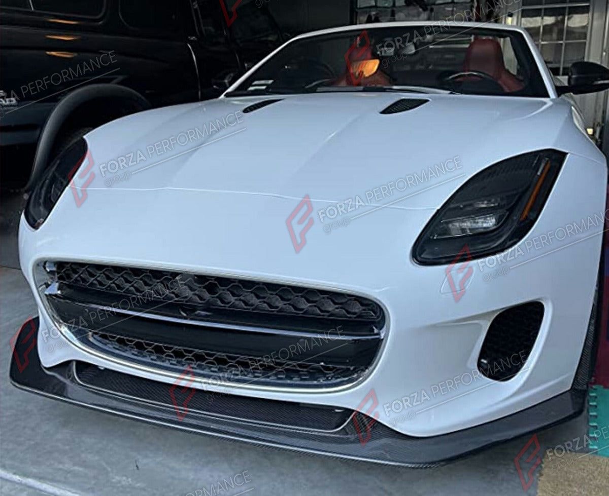 CARBON FIBER FRONT LIP for JAGUAR F TYPE BASE 2018 - 2019 FORZA PERFORMANCE Custom Fit
Set includes:

Front Lip
Material: Carbon Fiber

NOTE: Professional installation is required.

Why “Contact Us for Pricing”?
We don’t display fixed prices because our goal is to offer you the most competitive deal possible. Product costs often decrease over time, and by requesting a quote, you’ll receive our most up-to-date price on market.

SECURED PAYMENT METHODS
PayPal (+4.4% fee)
Visa / Mastercard / American Express (