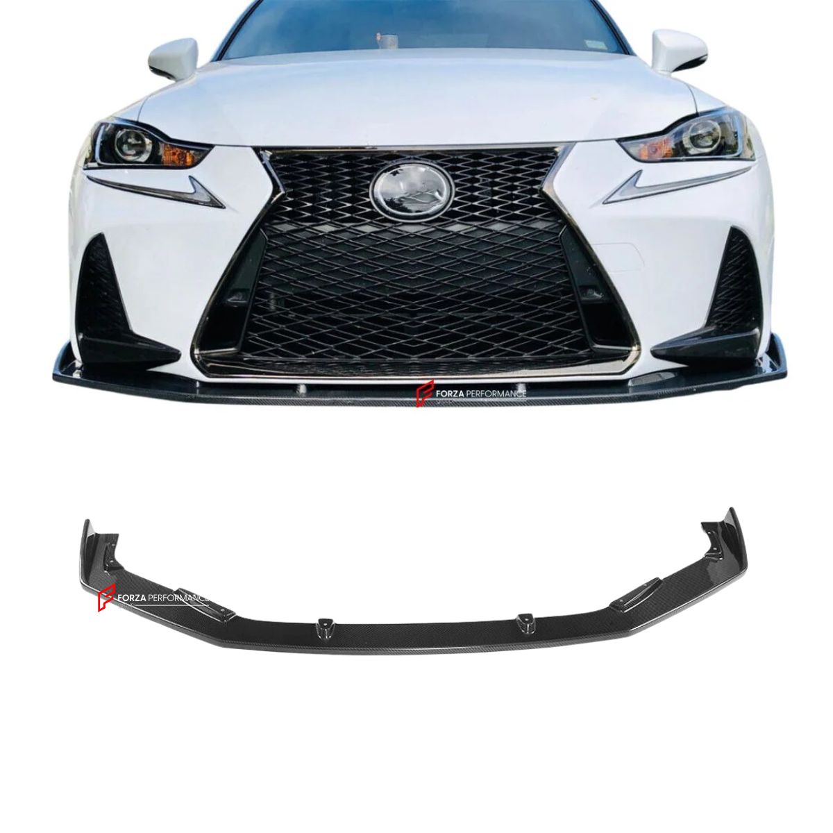 CARBON FIBER FRONT LIP for LEXUS IS300 IS350 IS500 BASE F SPORT 2017+ FORZA PERFORMANCE Custom Fit
Set includes:

Front Lip
Material: Carbon Fiber

NOTE: Professional installation is required.

Why “Contact Us for Pricing”?
We don’t display fixed prices because our goal is to offer you the most competitive deal possible. Product costs often decrease over time, and by requesting a quote, you’ll receive our most up-to-date price on market.

SECURED PAYMENT METHODS
PayPal (+4.4% fee)
Visa / Mastercard / Americ