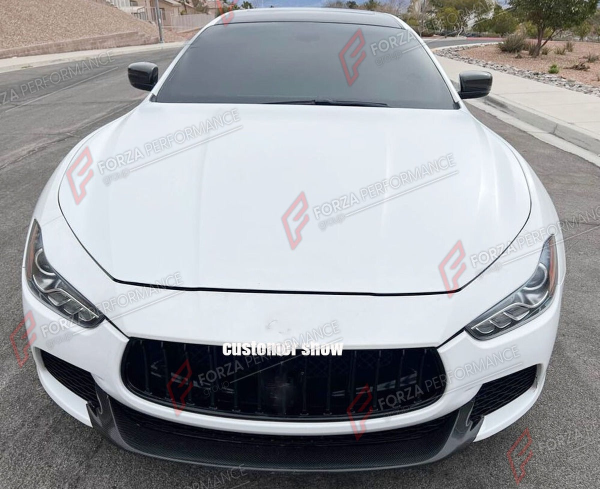 CARBON FIBER FRONT LIP for MASERATI GHIBLI S Q4 BASE 2014 - 2017 FORZA PERFORMANCE Custom Fit
Set includes:

Front Lip
Material: Carbon Fiber

NOTE: Professional installation is required.

Why “Contact Us for Pricing”?
We don’t display fixed prices because our goal is to offer you the most competitive deal possible. Product costs often decrease over time, and by requesting a quote, you’ll receive our most up-to-date price on market.

SECURED PAYMENT METHODS
PayPal (+4.4% fee)
Visa / Mastercard / American Ex