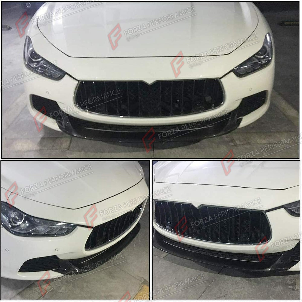 CARBON FIBER FRONT LIP for MASERATI GHIBLI S Q4 BASE 2014 - 2017 FORZA PERFORMANCE Custom Fit
Set includes:

Front Lip
Material: Carbon Fiber

NOTE: Professional installation is required.

Why “Contact Us for Pricing”?
We don’t display fixed prices because our goal is to offer you the most competitive deal possible. Product costs often decrease over time, and by requesting a quote, you’ll receive our most up-to-date price on market.

SECURED PAYMENT METHODS
PayPal (+4.4% fee)
Visa / Mastercard / American Ex