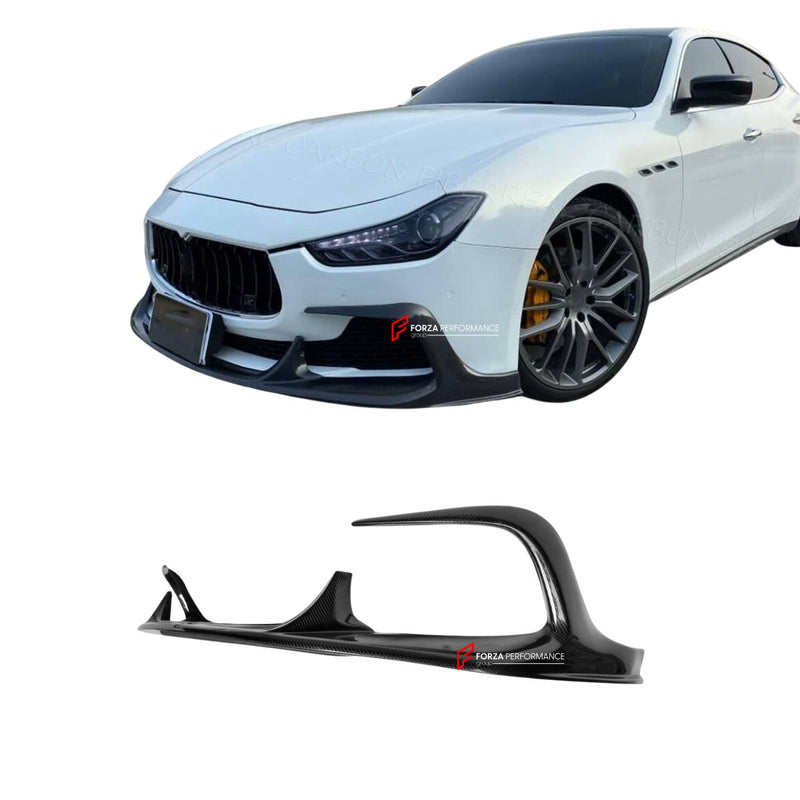 CARBON FIBER FRONT LIP for MASERATI GHIBLI S Q4 SEDAN 2014 - 2017