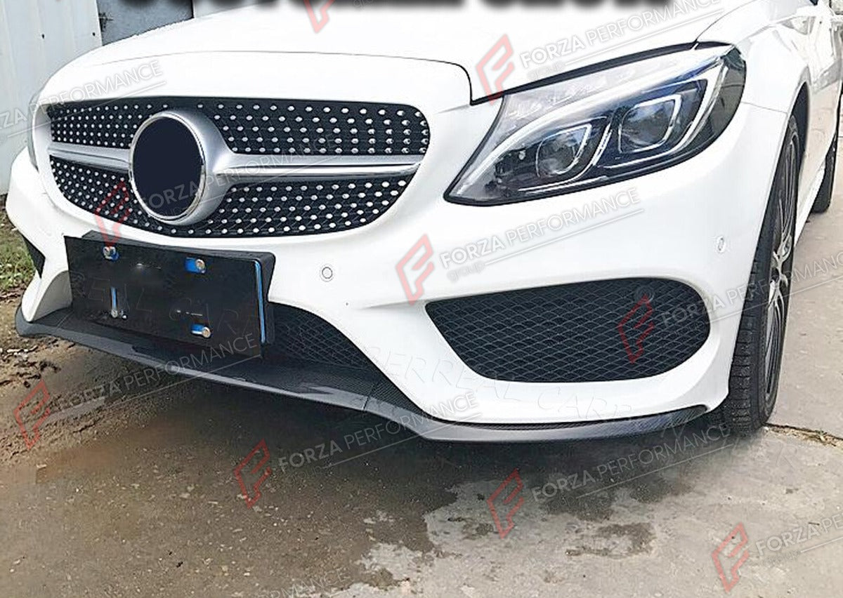 CARBON FIBER FRONT LIP for MERCEDES BENZ C CLASS W205 C200 C300 C43 2015 - 2017 FORZA PERFORMANCE Custom Fit
Set includes:

Front Lip
Material: Carbon Fiber

NOTE: Professional installation is required.

Why “Contact Us for Pricing”?
We don’t display fixed prices because our goal is to offer you the most competitive deal possible. Product costs often decrease over time, and by requesting a quote, you’ll receive our most up-to-date price on market.

SECURED PAYMENT METHODS
PayPal (+4.4% fee)
Visa / Mastercar