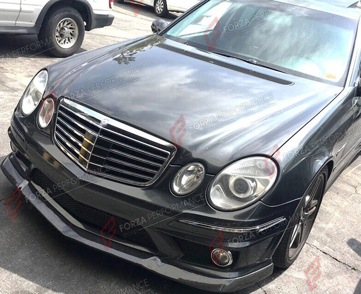 CARBON FIBER FRONT LIP for MERCEDES BENZ E CLASS W211 E63 2006 - 2009 FORZA PERFORMANCE Custom Fit
Set includes:

Front Lip
Material: Carbon Fiber

NOTE: Professional installation is required.

Why “Contact Us for Pricing”?
We don’t display fixed prices because our goal is to offer you the most competitive deal possible. Product costs often decrease over time, and by requesting a quote, you’ll receive our most up-to-date price on market.

SECURED PAYMENT METHODS
PayPal (+4.4% fee)
Visa / Mastercard / Americ