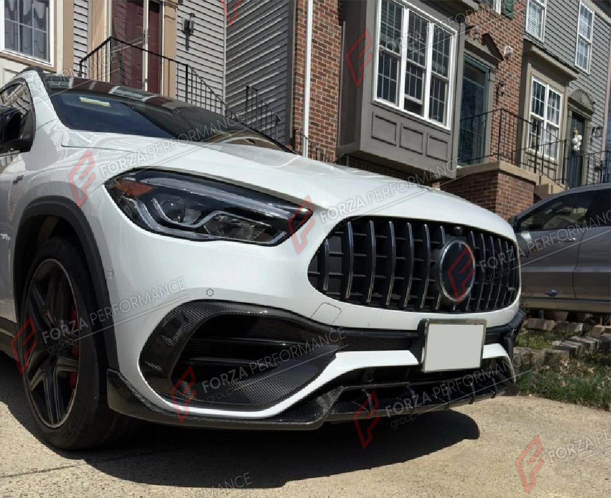 CARBON FIBER FRONT LIP for MERCEDES BENZ GLA H247 GLA250 SPORT GLA35 2020+ FORZA PERFORMANCE Custom Fit
Set includes:

Front Lip
Material: Carbon Fiber

NOTE: Professional installation is required.

Why “Contact Us for Pricing”?
We don’t display fixed prices because our goal is to offer you the most competitive deal possible. Product costs often decrease over time, and by requesting a quote, you’ll receive our most up-to-date price on market.

SECURED PAYMENT METHODS
PayPal (+4.4% fee)
Visa / Mastercard / A