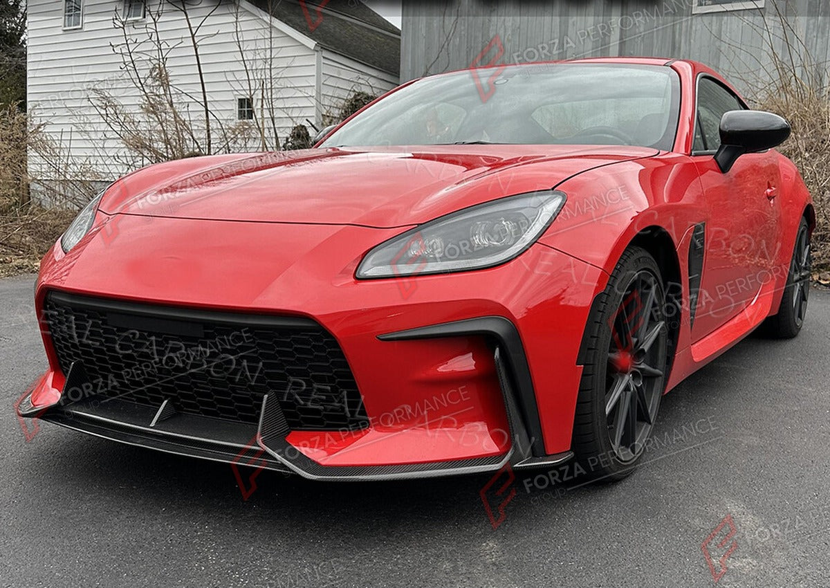 CARBON FIBER FRONT LIP for TOYOTA GR86 BRZ 2022 - 2024 FORZA PERFORMANCE Custom Fit
Set includes:

Front Lip
Material: Carbon Fiber

NOTE: Professional installation is required.

Why “Contact Us for Pricing”?
We don’t display fixed prices because our goal is to offer you the most competitive deal possible. Product costs often decrease over time, and by requesting a quote, you’ll receive our most up-to-date price on market.

SECURED PAYMENT METHODS
PayPal (+4.4% fee)
Visa / Mastercard / American Express (thr