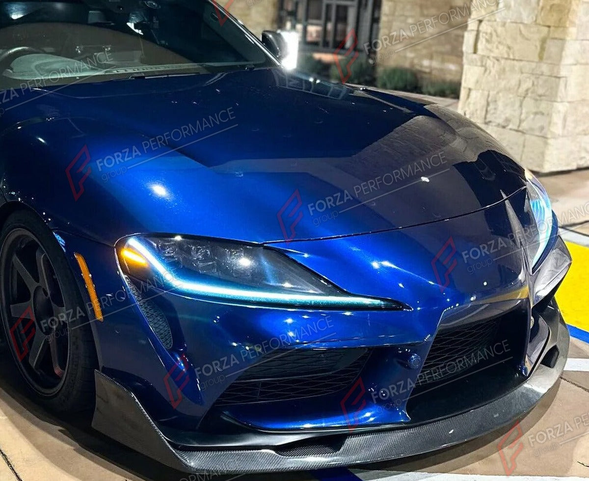 CARBON FIBER FRONT LIP for TOYOTA SUPRA GR A90 MK5 COUPE 2019 - 2024 FORZA PERFORMANCE Custom Fit
Set includes:

Front Lip
Material: Carbon Fiber

NOTE: Professional installation is required.

Why “Contact Us for Pricing”?
We don’t display fixed prices because our goal is to offer you the most competitive deal possible. Product costs often decrease over time, and by requesting a quote, you’ll receive our most up-to-date price on market.

SECURED PAYMENT METHODS
PayPal (+4.4% fee)
Visa / Mastercard / America