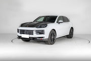CARBON FIBER FRONT LIP WITH SIDE CORNERS for PORSCHE CAYENNE E3 9Y 2023+ Forza Performance Custom fit
Set includes:

Front Lip
Side Corners
Material: Carbon Fiber

NOTE: Professional installation is required.