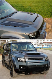 CARBON FIBER HOOD BONNET for LAND ROVER DEFENDER 90 110 130 L663 2020+
Set includes:

Hood Bonnet
Material: Carbon Fiber

NOTE: Professional installation is required.