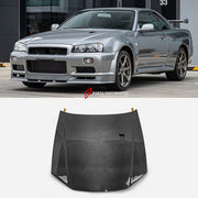 CARBON FIBER HOOD BONNET for NISSAN SKYLINE R34 GTR 1999 - 2002&nbsp;

Set includes:


Hood / Bonnet

Material: Carbon

Note: Professional installation is required

Why “Contact Us for Pricing”?

We don’t display fixed prices because our goal is to offer you the most competitive deal possible. Product costs often decrease over time, and by requesting a quote, you’ll receive our most up-to-date price on market.

SECURED PAYMENT METHODS&nbsp;
PayPal (+4.4% fee)
Visa / Mastercard / American Express (through Pa