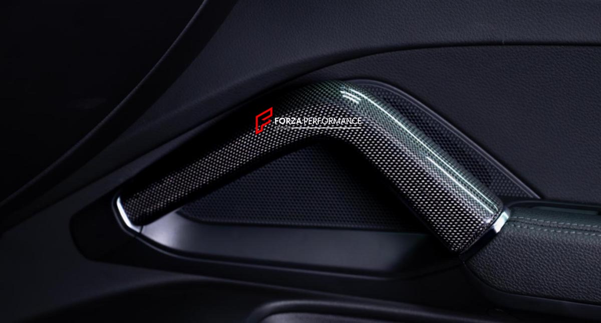 CARBON FIBER INNER DOOR HANDLES for PORSCHE CAYENNE E3 9Y 2023+ Forza Performance Custom fit
Set includes:

Inner Door Handles
Material: Carbon Fiber

NOTE: Professional installation is required.