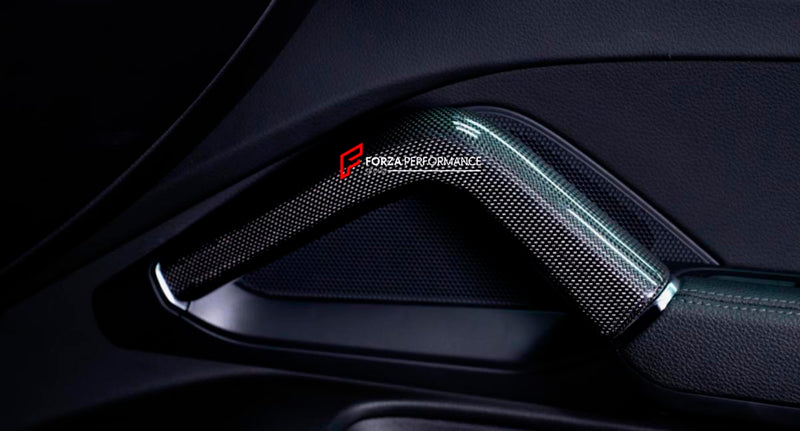 CARBON FIBER INNER DOOR HANDLES for PORSCHE CAYENNE E3 9Y 2023+