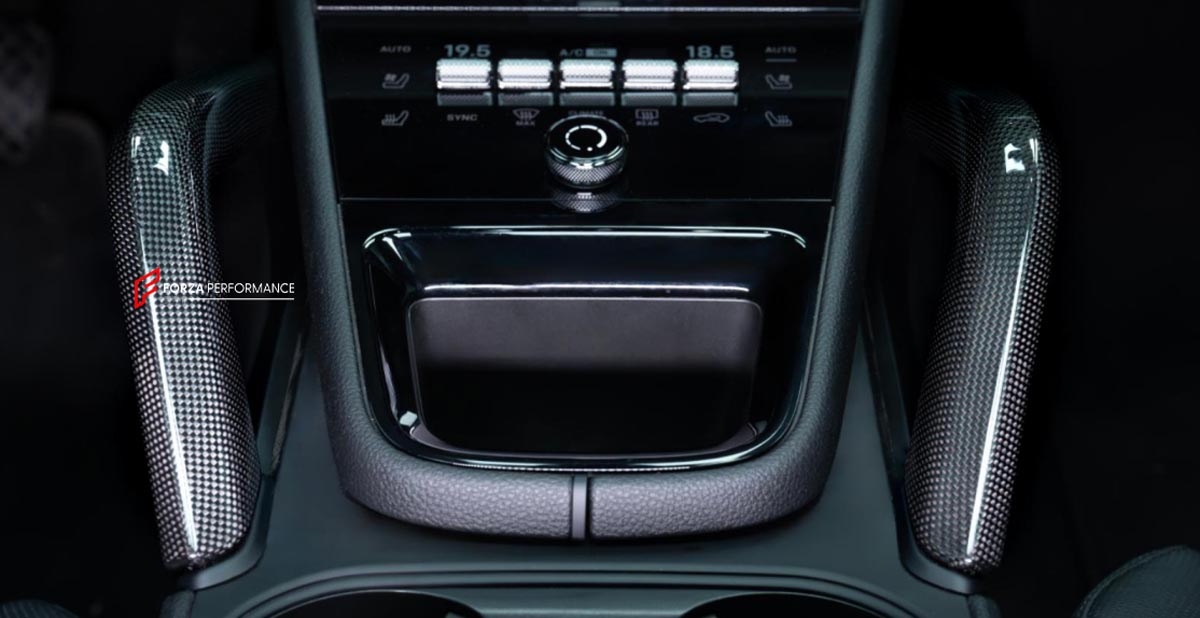 CARBON FIBER INNER DOOR HANDLES for PORSCHE CAYENNE E3 9Y 2023+ Forza Performance Custom fit
Set includes:

Inner Door Handles
Material: Carbon Fiber

NOTE: Professional installation is required.