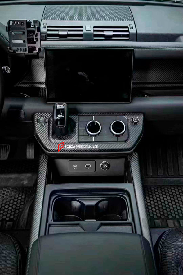 DRY CARBON FIBER INTERIOR TRIM KIT COVERS for LAND ROVER DEFENDER L663 2020+
Set includes:
Steering wheel trim cover
Door handle trim covers (3pcs)
Сenter dashboard covers ( We have for LHD and RHD)
Center console trim cover
Material:Carbon Fiber
Note: Professional installation is required
dry carbon fiber interior trim kit, Land Rover Defender L663 interior trim, 2020+ Defender carbon fiber covers, premium carbon fiber trim kit, Land Rover Defender interior upgrade, rugged carbon fiber trim, Defender L663 