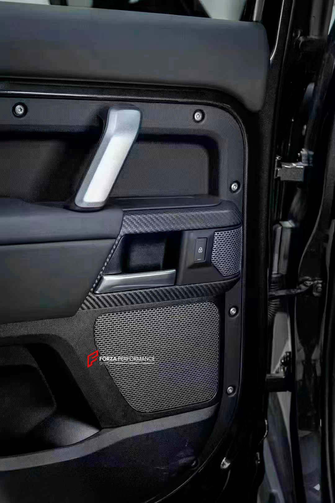 DRY CARBON FIBER INTERIOR TRIM KIT COVERS for LAND ROVER DEFENDER L663 2020+
Set includes:
Steering wheel trim cover
Door handle trim covers (3pcs)
Сenter dashboard covers ( We have for LHD and RHD)
Center console trim cover
Material:Carbon Fiber
Note: Professional installation is required
dry carbon fiber interior trim kit, Land Rover Defender L663 interior trim, 2020+ Defender carbon fiber covers, premium carbon fiber trim kit, Land Rover Defender interior upgrade, rugged carbon fiber trim, Defender L663 
