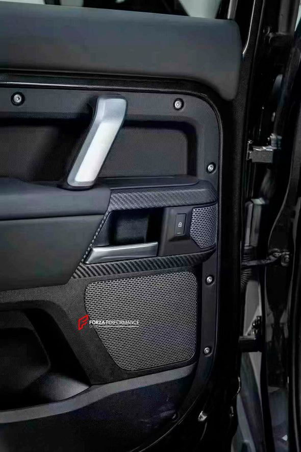 DRY CARBON FIBER INTERIOR TRIM KIT COVERS for LAND ROVER DEFENDER L663 2020+
Set includes:
Steering wheel trim cover
Door handle trim covers (3pcs)
Сenter dashboard covers ( We have for LHD and RHD)
Center console trim cover
Material:Carbon Fiber
Note: Professional installation is required
dry carbon fiber interior trim kit, Land Rover Defender L663 interior trim, 2020+ Defender carbon fiber covers, premium carbon fiber trim kit, Land Rover Defender interior upgrade, rugged carbon fiber trim, Defender L663 